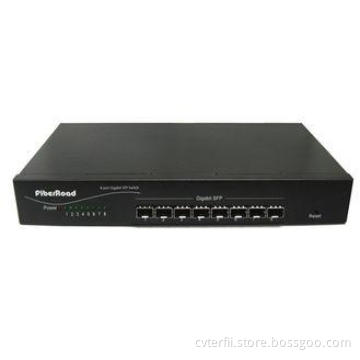 20G 1000M 8 Port SFP Fiber Optic Switches Flow Control Supp